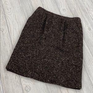 Lafayette 148 Brown Tweed Skirt with Pockets - sz 6